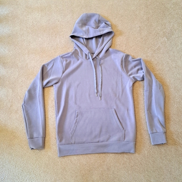 Lazy Pants Brushed Sueded Hoodie Pale Purple Women's Small Cozy Sweatshirt - Picture 11 of 11